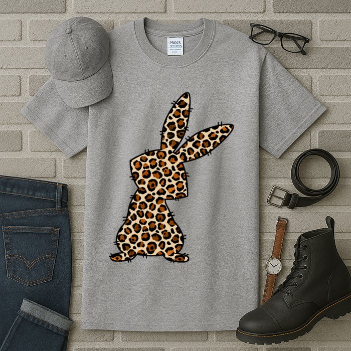 Leopard Bunny Cute Gift Tall T-Shirt