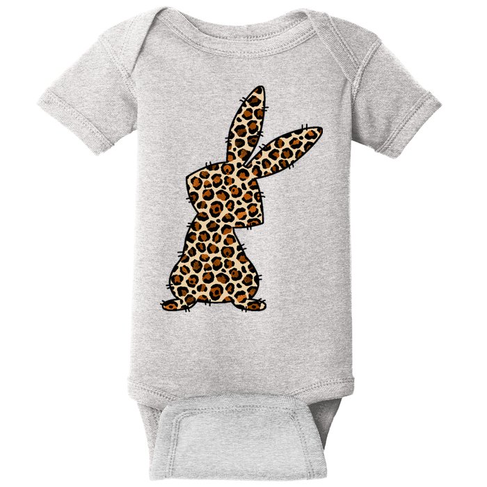 Leopard Bunny Cute Gift Baby Bodysuit