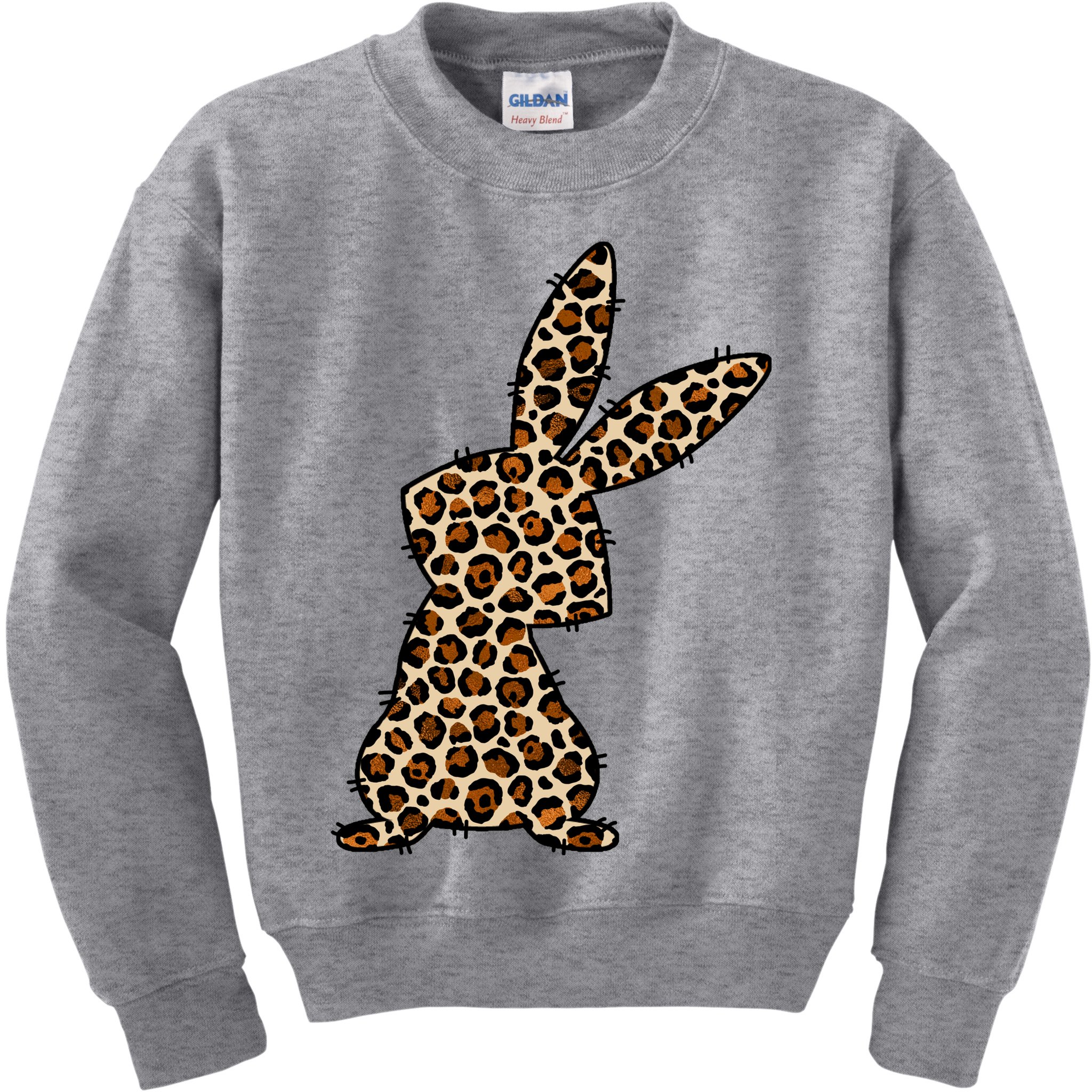 Leopard Bunny Cute Gift Kids Sweatshirt