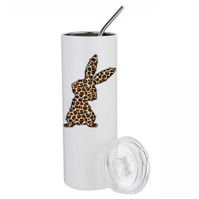 Leopard Bunny Cute Gift Stainless Steel Tumbler