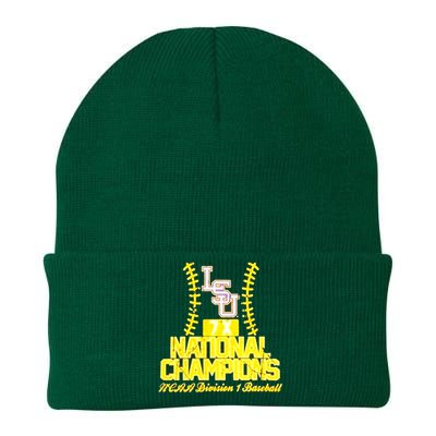 Llsu Baseball Championship Knit Cap Winter Beanie