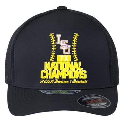 Llsu Baseball Championship Flexfit Unipanel Trucker Cap