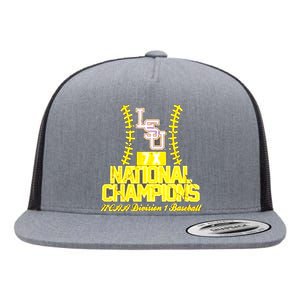 Llsu Baseball Championship Flat Bill Trucker Hat