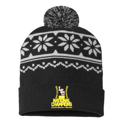 Llsu Baseball Championship USA-Made Snowflake Beanie