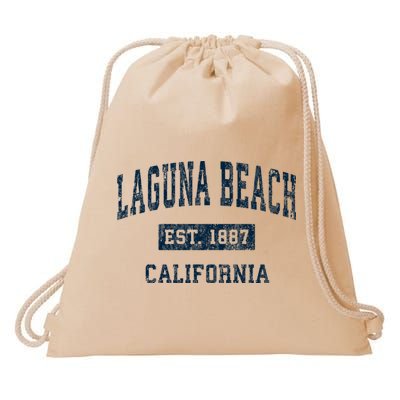 Laguna Beach California Ca Vintage Sports Drawstring Bag