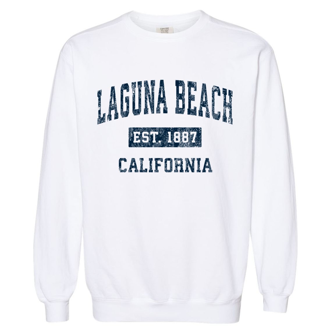 Laguna Beach California Ca Vintage Sports Garment-Dyed Sweatshirt