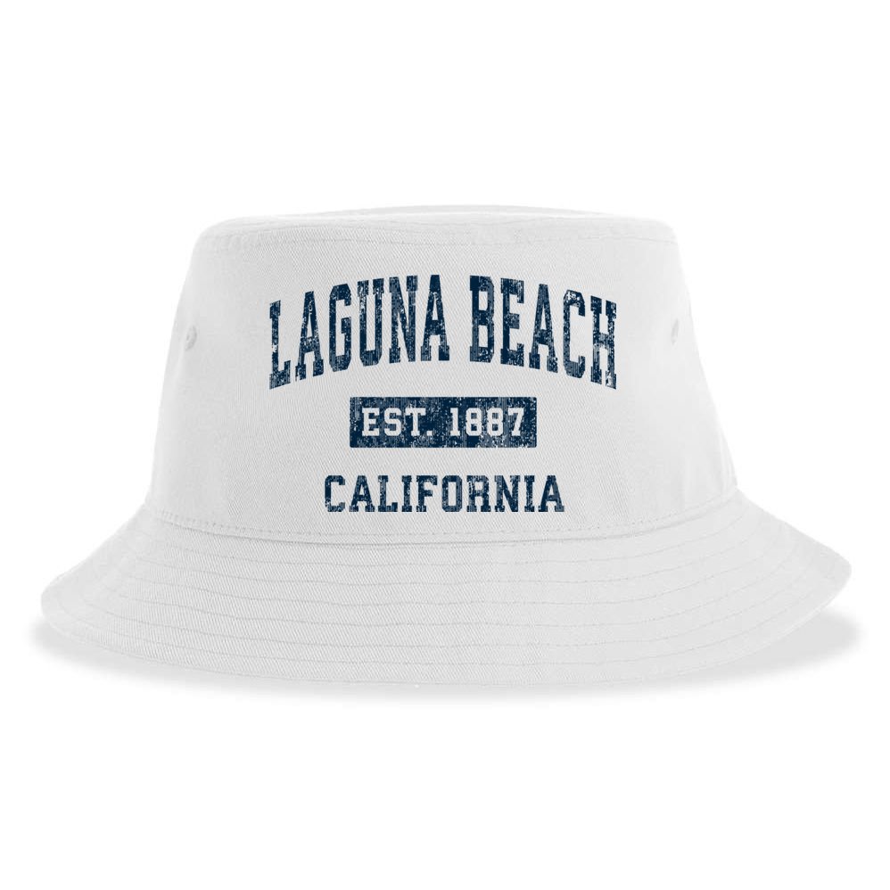 Laguna Beach California Ca Vintage Sports Sustainable Bucket Hat