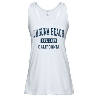 Laguna Beach California Ca Vintage Sports Ladies Essential Flowy Tank
