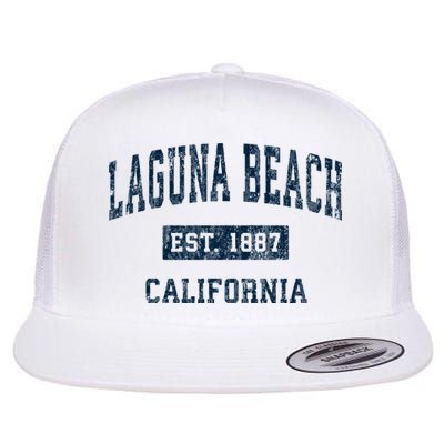Laguna Beach California Ca Vintage Sports Flat Bill Trucker Hat
