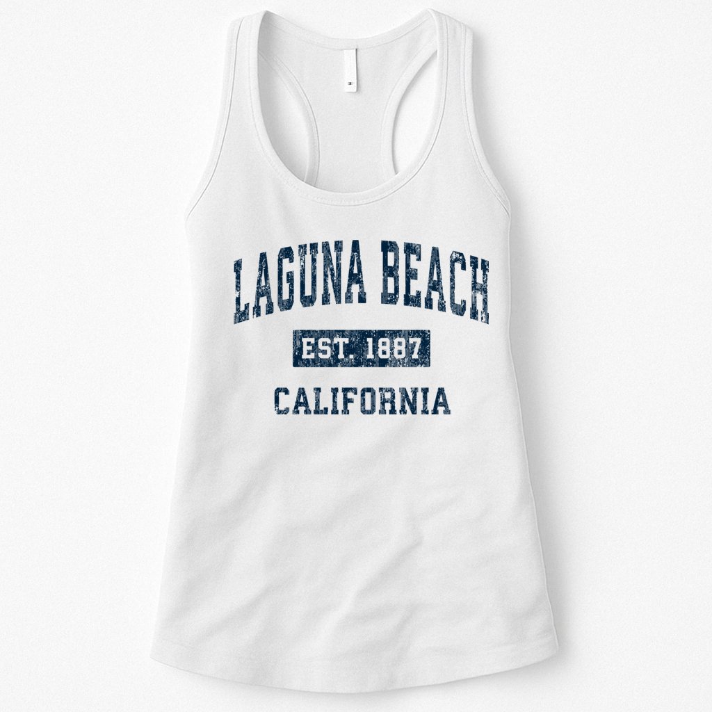 Laguna Beach California Ca Vintage Sports Womens Tank Top