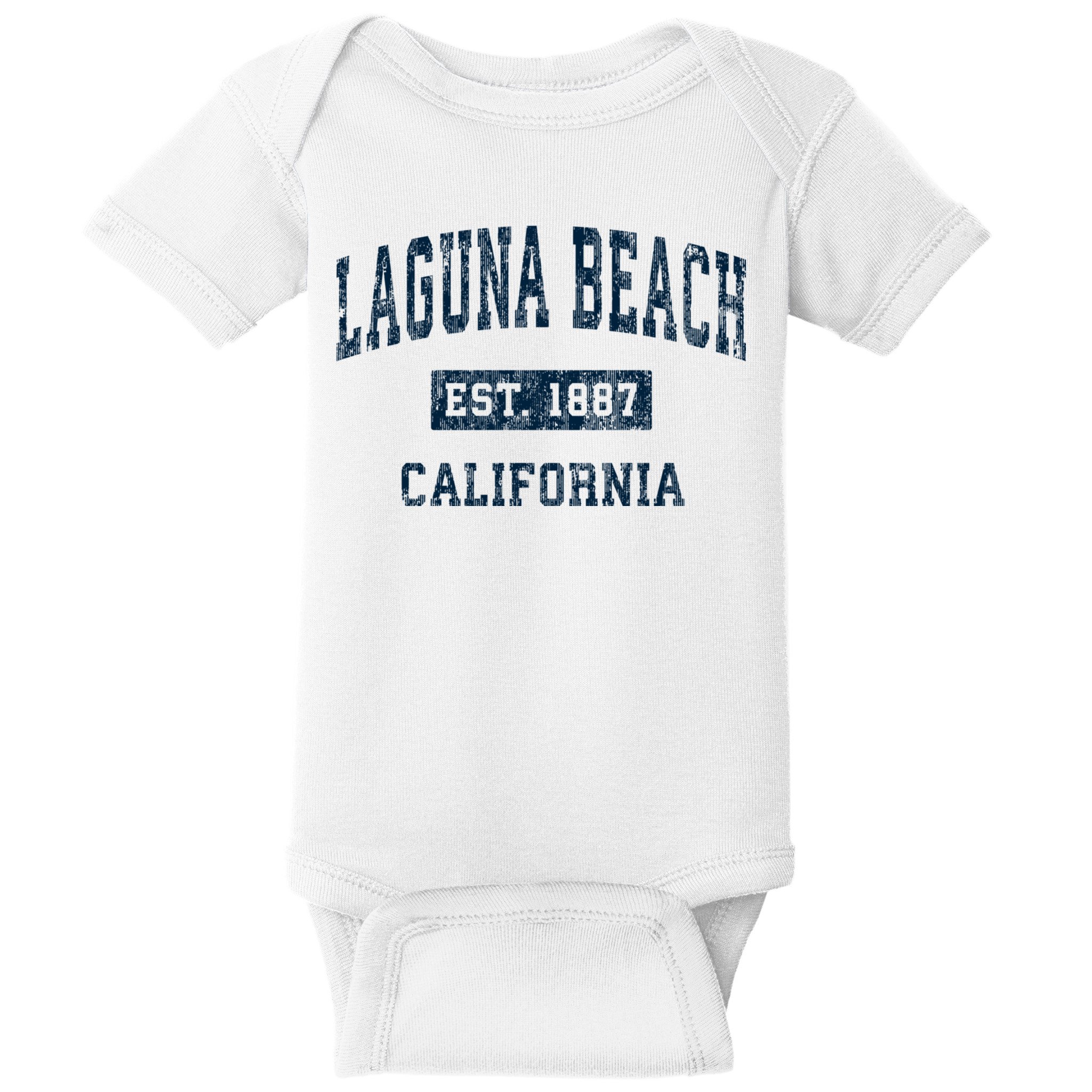 Laguna Beach California Ca Vintage Sports Baby Bodysuit