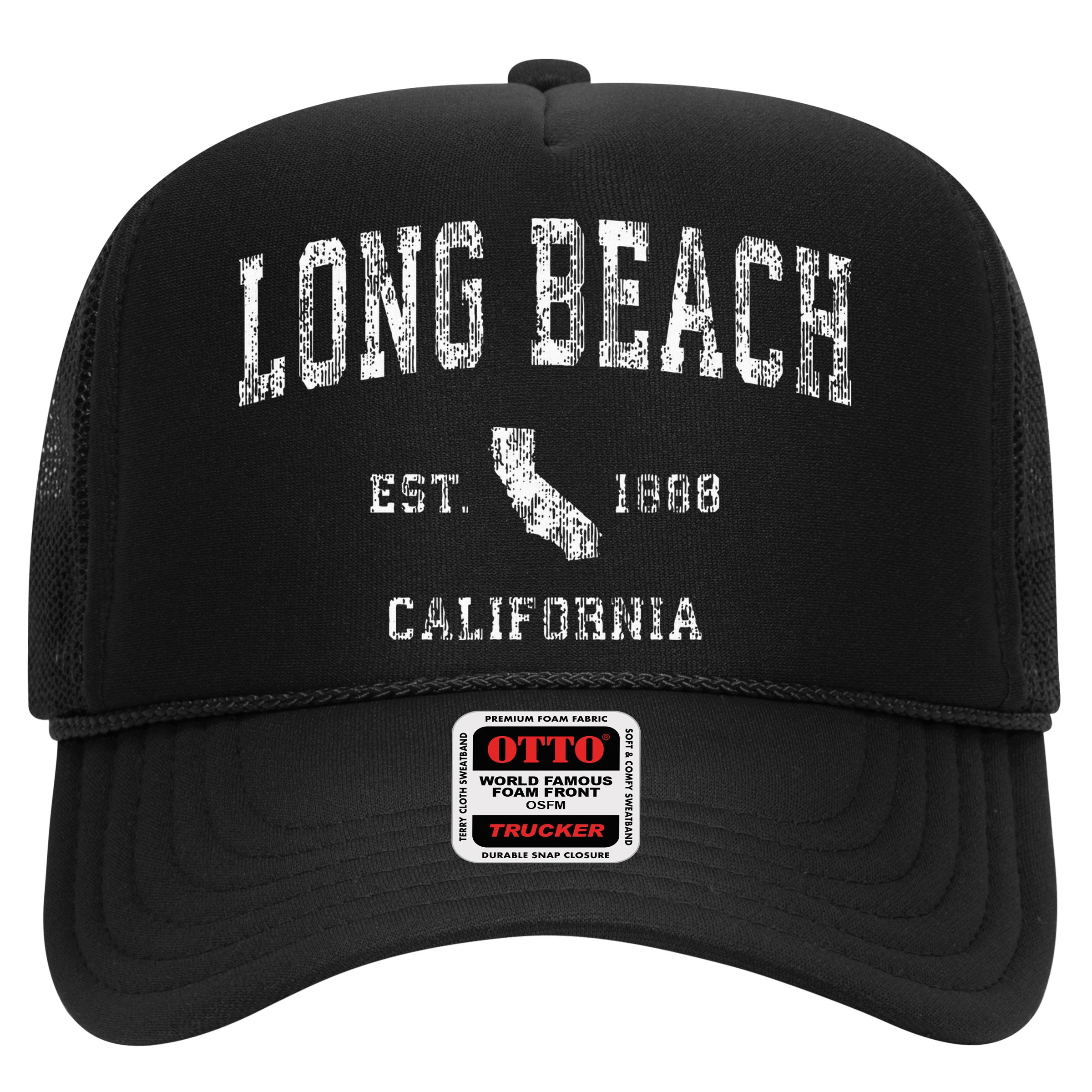 Long Beach California Ca Vintage Athletic Sports Design Hat