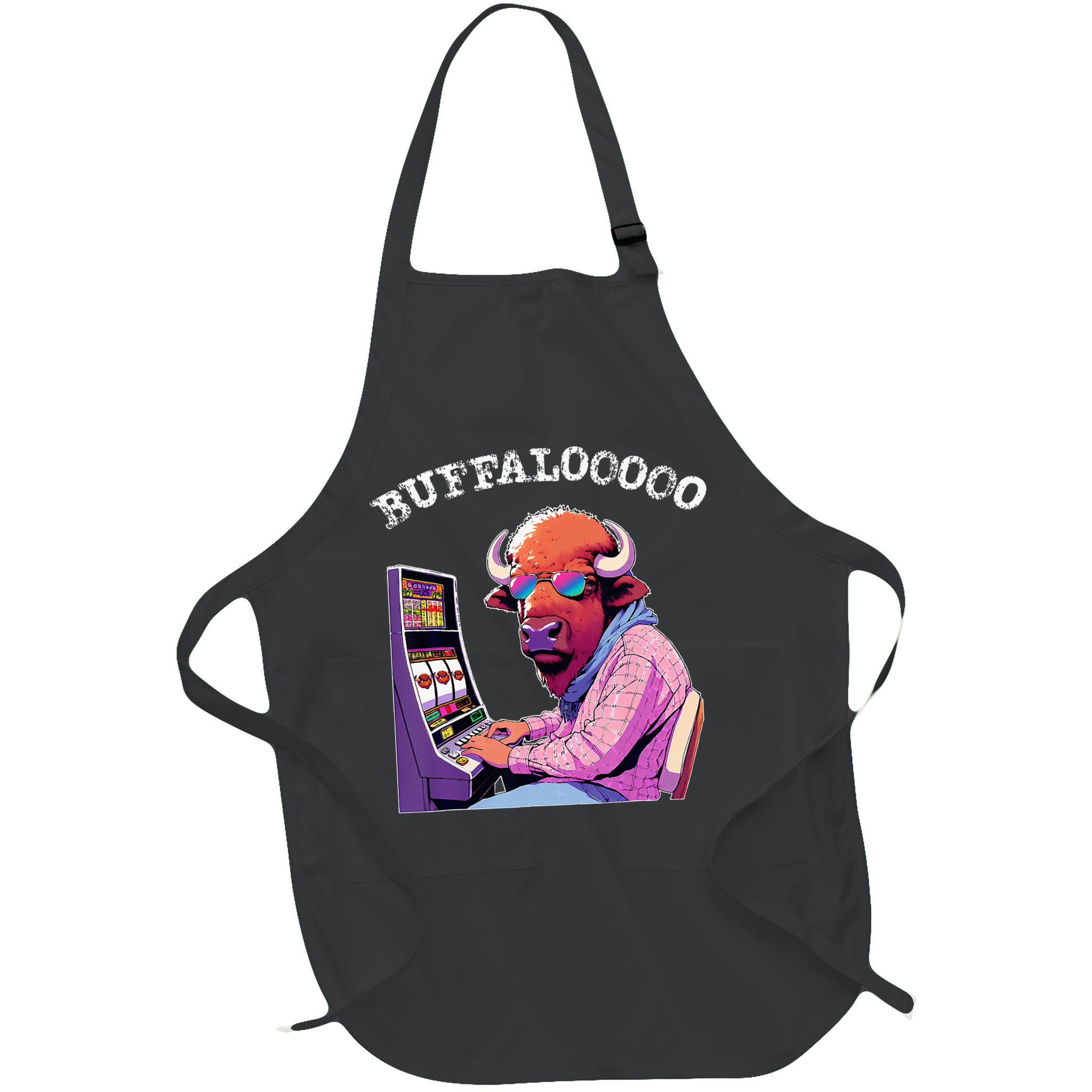 Lucky Buffalo Casino Slot Machine Buffalooooo Gambling Apron