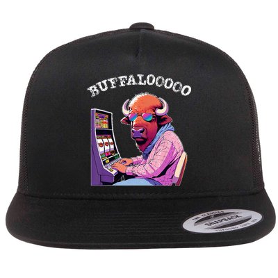 Lucky Buffalo Casino Slot Machine Buffalooooo Gambling Flatbill Hat