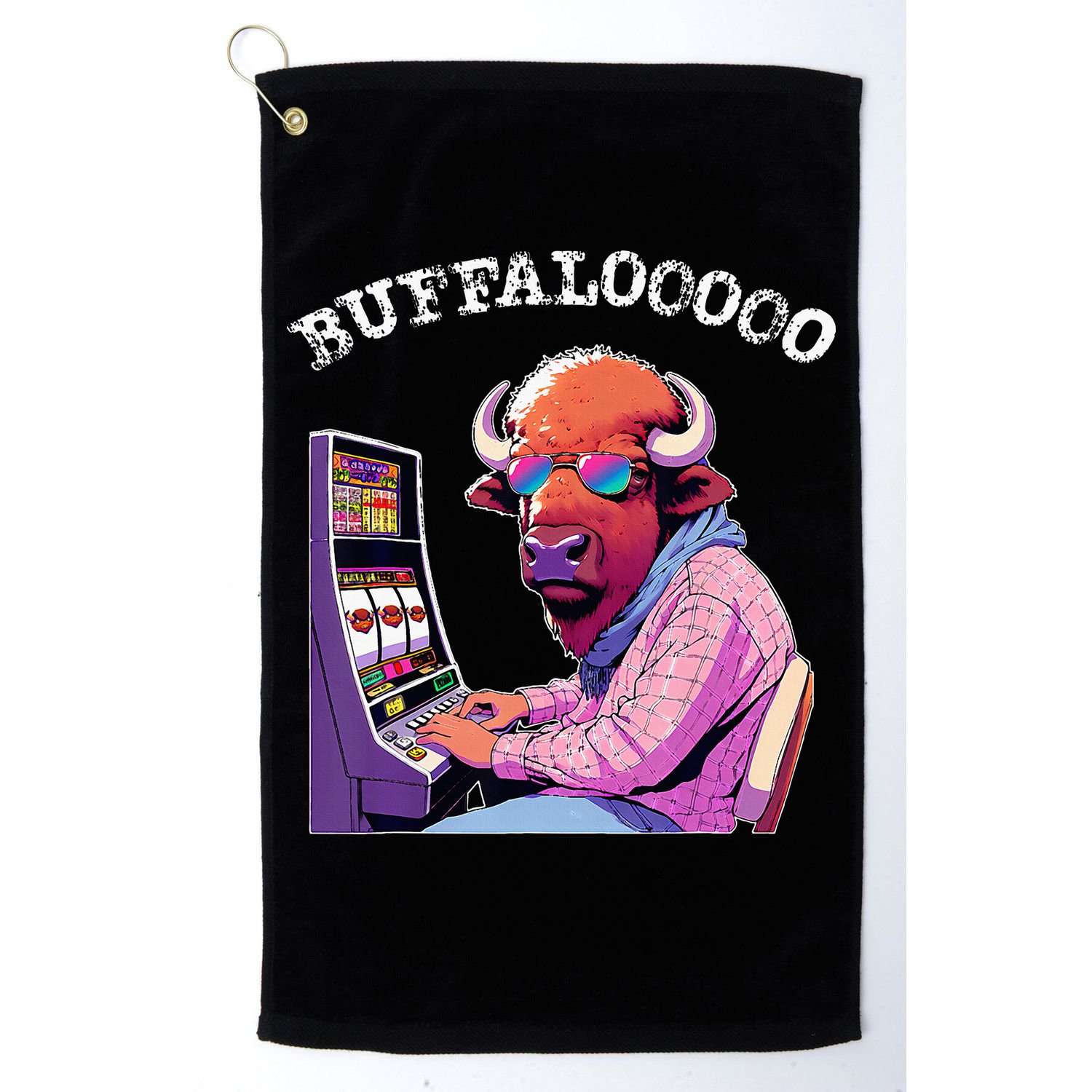Lucky Buffalo Casino Slot Machine Buffalooooo Gambling Golf Towel