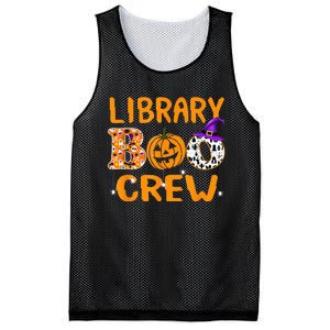 library boo crew school librarian halloween library book Mesh Reversible Basketball Jersey Tank