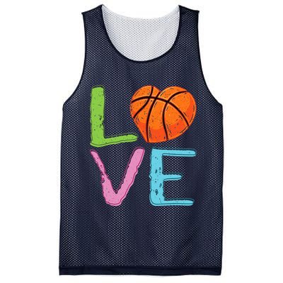Love Basketball Cute Wo Girl Basketball Lover Mesh Reversible Basketball Jersey Tank
