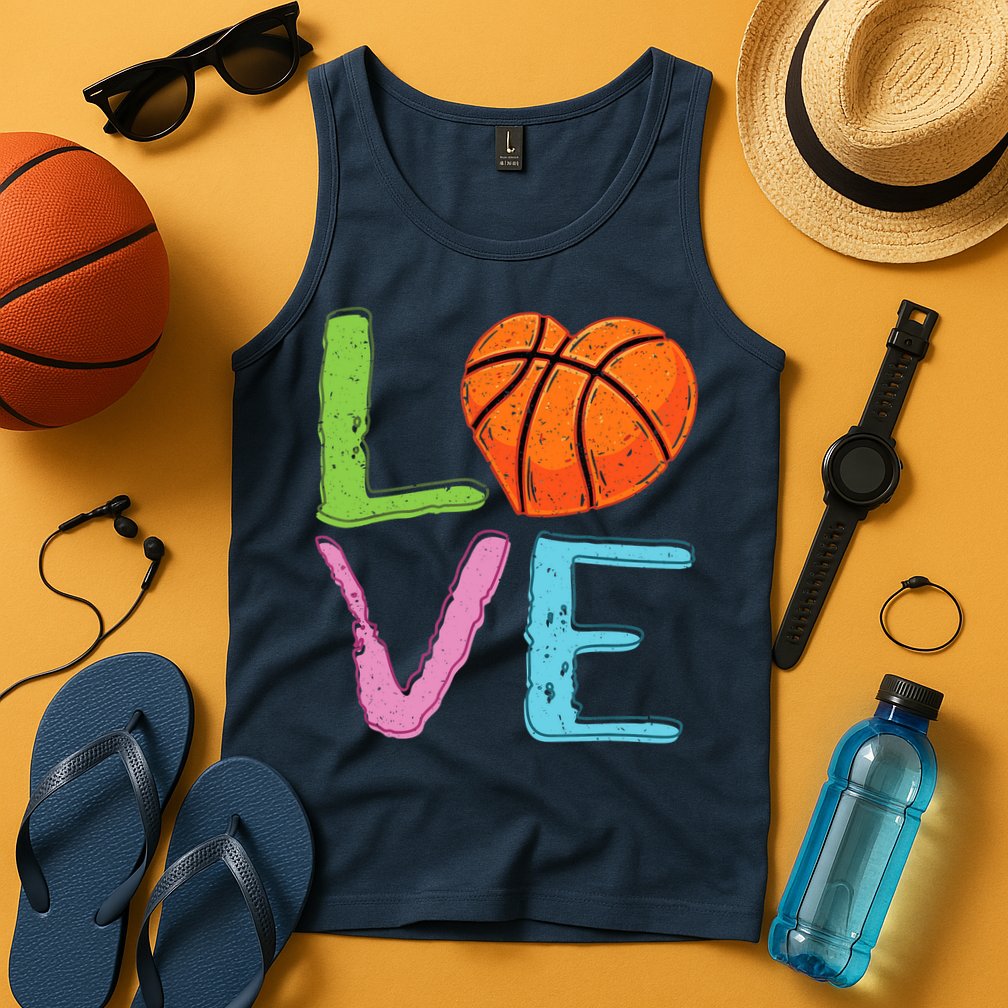 Love Basketball Cute Wo Girl Basketball Lover Tank Top