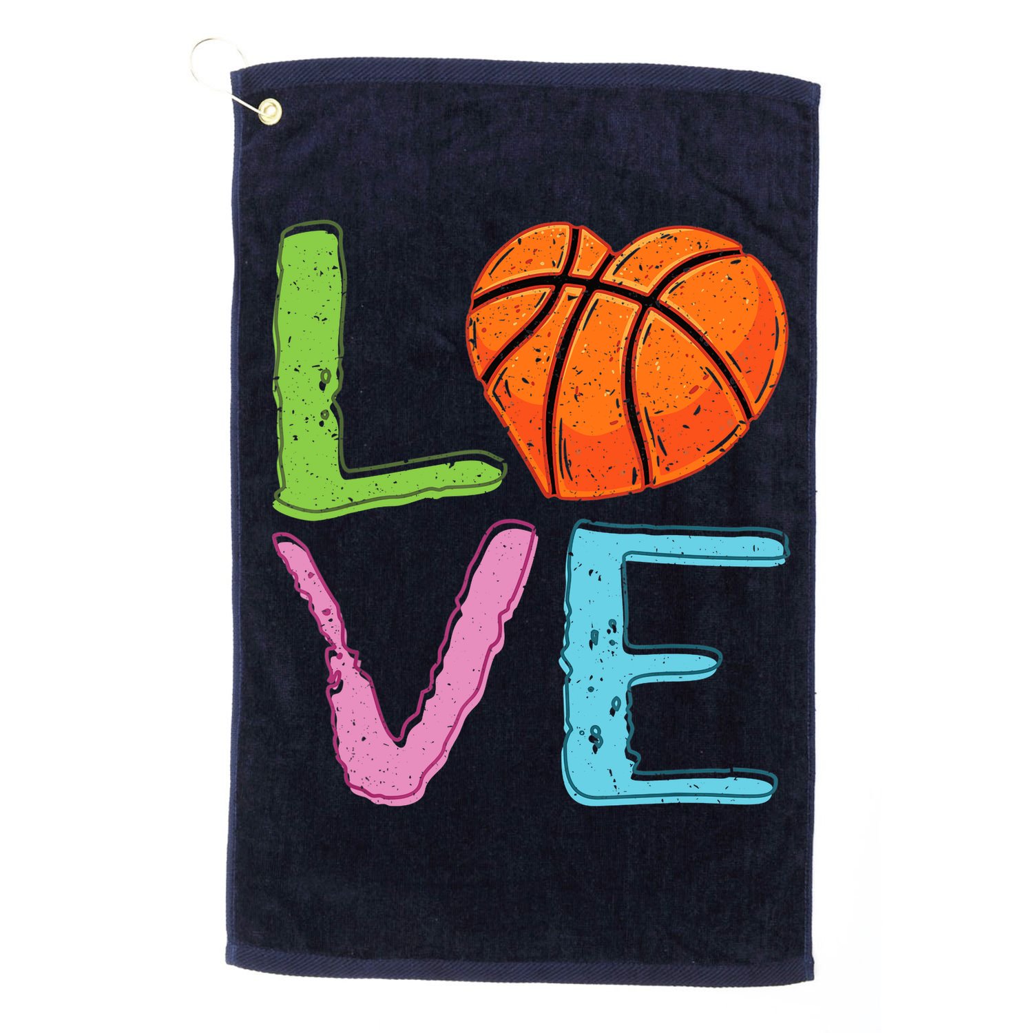 Love Basketball Cute Wo Girl Basketball Lover Golf Towel