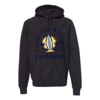 Laguna Beach California Surf Summer Vacation Vintage Premium Hoodie