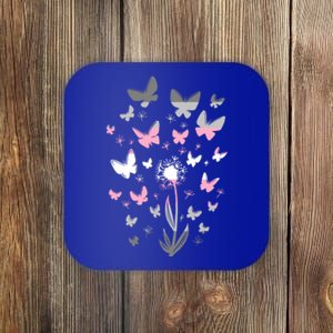 Lgbt Butterfly Dandelion Flower Demi Flag Lgbtq Demi Gift Coaster