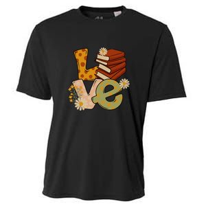 Love Books Daisy Gift For Reading Books Cooling Performance Crew T-Shirt