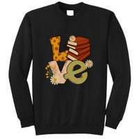 Love Books Daisy Gift For Reading Books Sweatshirt