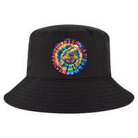 Lizard Bearded Dragon Reptile Tie Dye Spiral Rainbow Cute Cool Comfort Performance Bucket Hat