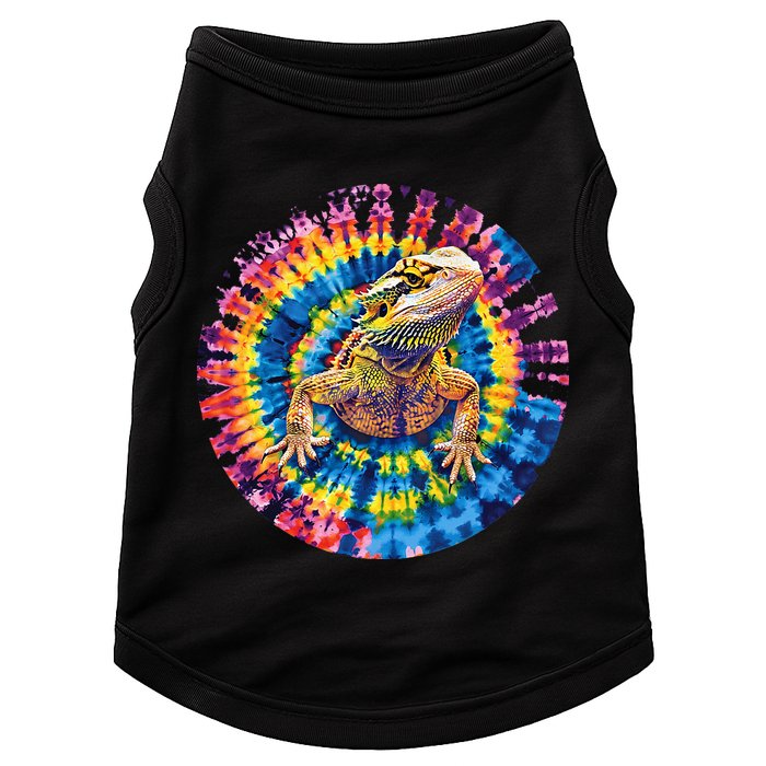 Lizard Bearded Dragon Reptile Tie Dye Spiral Rainbow Cute Doggie Tank