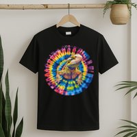 Lizard Bearded Dragon Reptile Tie Dye Spiral Rainbow Cute T-Shirt