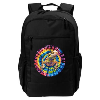 Lizard Bearded Dragon Reptile Tie Dye Spiral Rainbow Cute Backpack