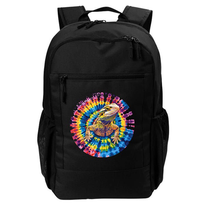 Lizard Bearded Dragon Reptile Tie Dye Spiral Rainbow Cute Backpack