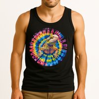 Lizard Bearded Dragon Reptile Tie Dye Spiral Rainbow Cute Tank Top