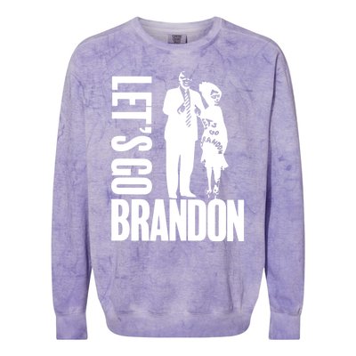 Lauren Boebert Donald Trump LetS Go Brandon Gift Colorblast Crewneck Sweatshirt