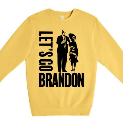 Lauren Boebert Donald Trump LetS Go Brandon Gift Premium Crewneck Sweatshirt