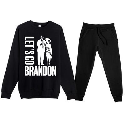 Lauren Boebert Donald Trump LetS Go Brandon Gift Premium Crewneck Sweatsuit Set