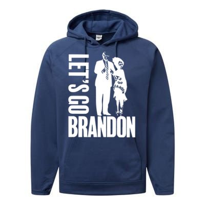 Lauren Boebert Donald Trump LetS Go Brandon Gift Performance Fleece Hoodie