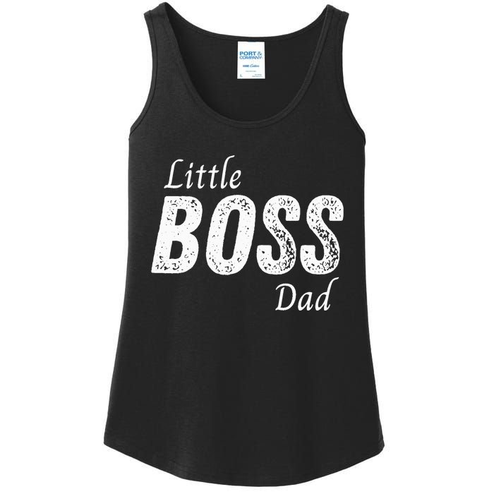 Little Boss Daddy Baby Children Father Ladies Essential Tank