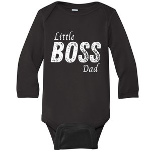 Little Boss Daddy Baby Children Father Baby Long Sleeve Bodysuit