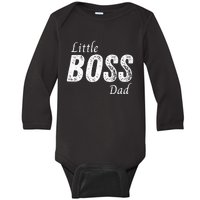 Little Boss Daddy Baby Children Father Baby Long Sleeve Bodysuit