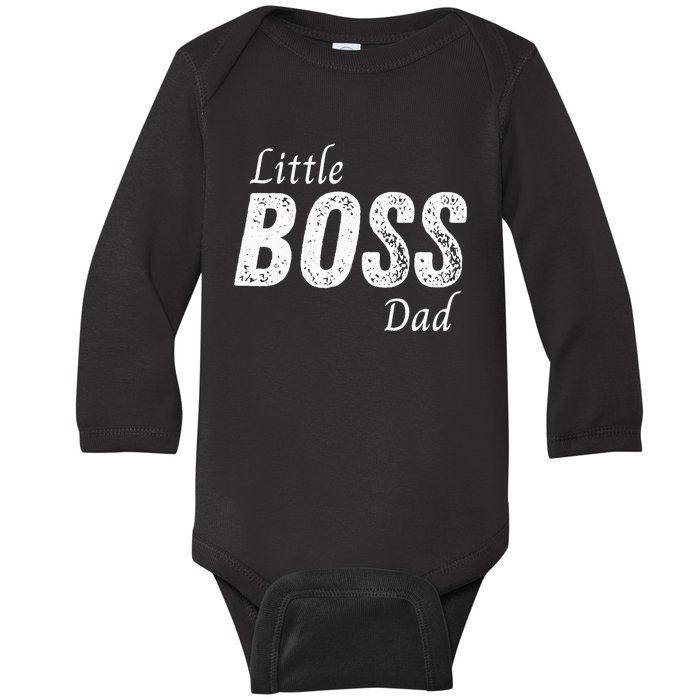 Little Boss Daddy Baby Children Father Baby Long Sleeve Bodysuit