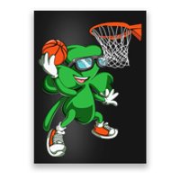 Leprechaun Basketball Dunk St Patricks Day Sports Poster