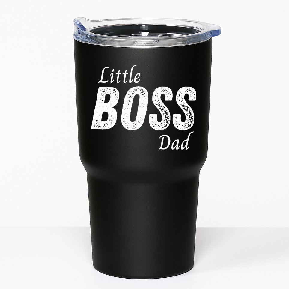 Little Boss Daddy Baby Children Boy Fathers Day Tumbler