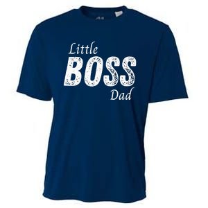 Little Boss Daddy Baby Children Boy Fathers Day Cooling Performance Crew T-Shirt