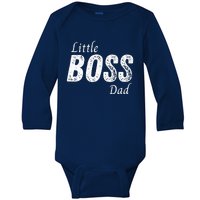 Little Boss Daddy Baby Children Boy Fathers Day Baby Long Sleeve Bodysuit