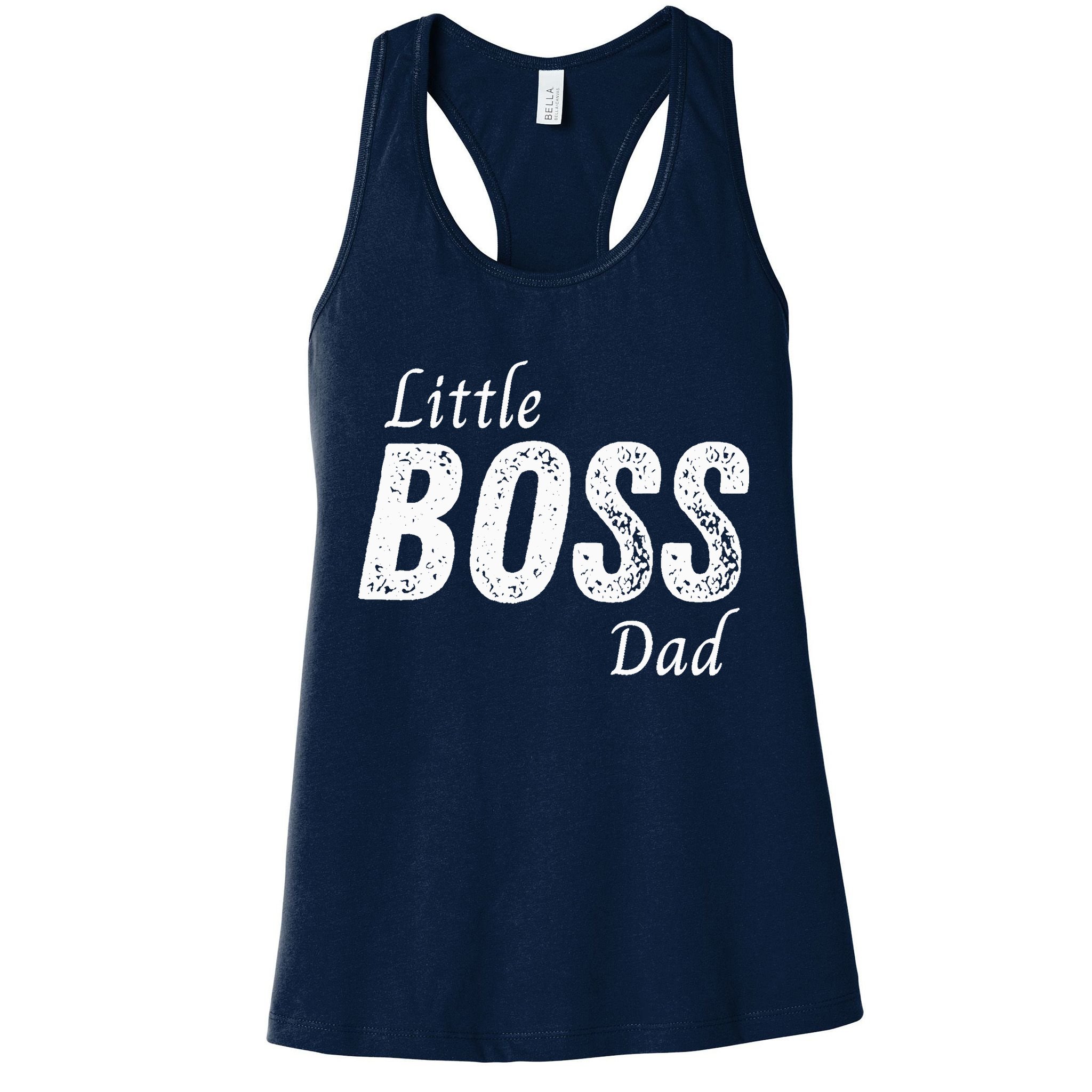 Little Boss Daddy Baby Children Boy Fathers Day Womens Tank Top