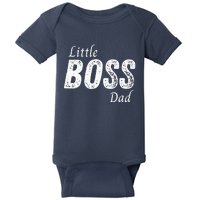 Little Boss Daddy Baby Children Boy Fathers Day Baby Bodysuit