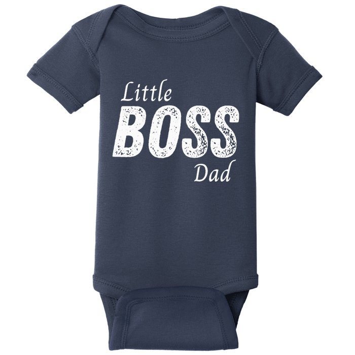 Little Boss Daddy Baby Children Boy Fathers Day Baby Bodysuit