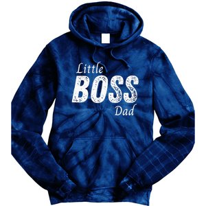 Little Boss Daddy Baby Children Boy Fathers Day Tie Dye Hoodie