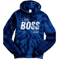 Little Boss Daddy Baby Children Boy Fathers Day Tie Dye Hoodie